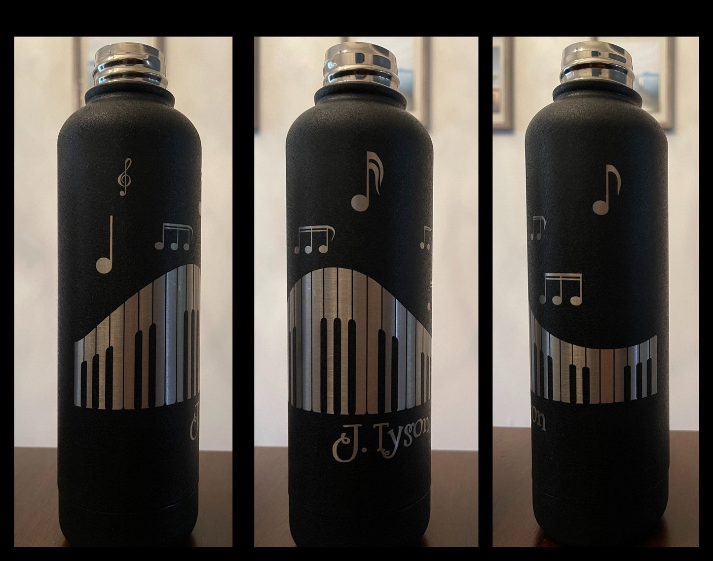 Favorite Character Insulated 17oz Water Bottle, Free name Personalization, Custom, Laser Engraved, Variety of characters and logos.