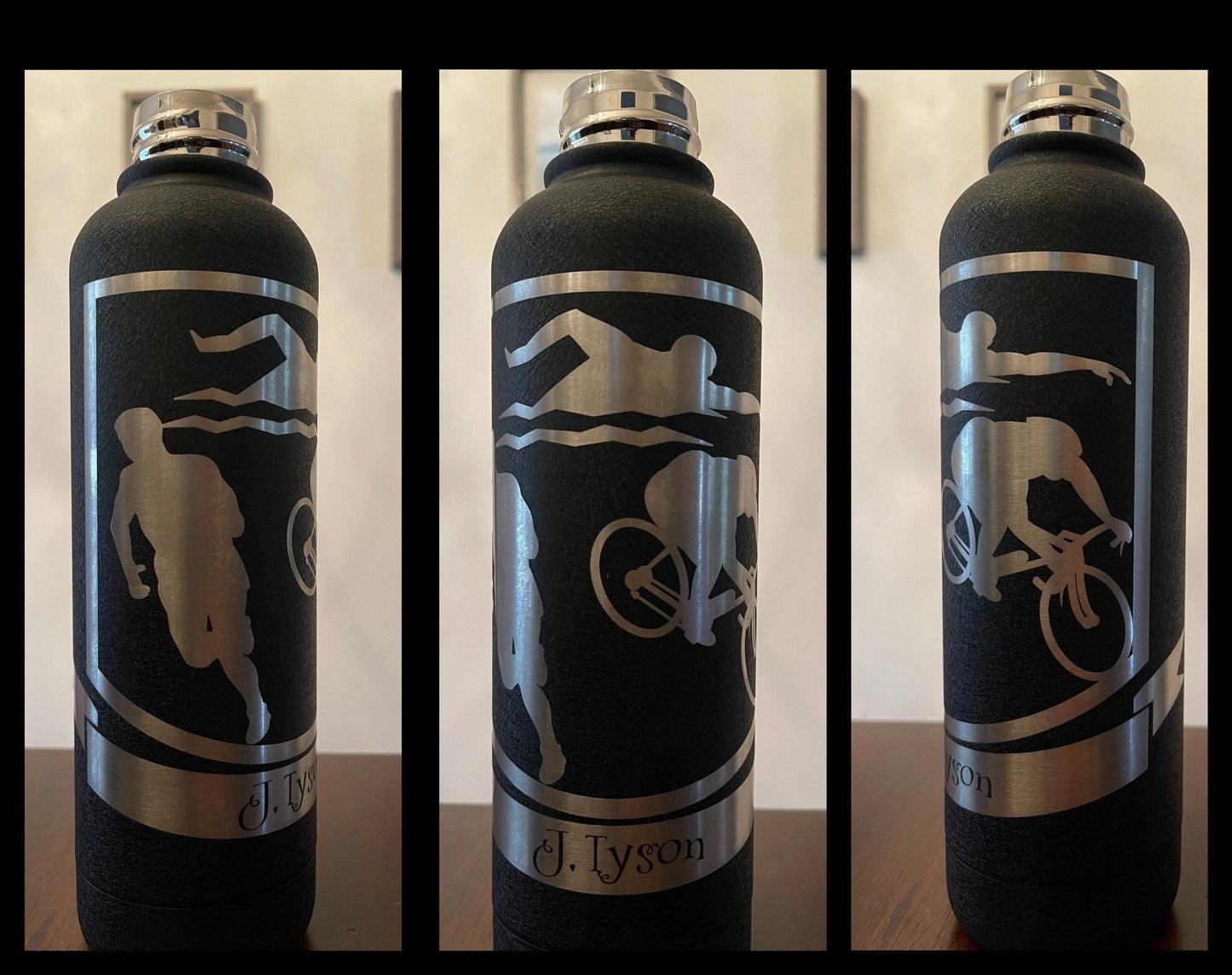 Favorite Character Insulated 17oz Water Bottle, Free name Personalization, Custom, Laser Engraved, Variety of characters and logos.