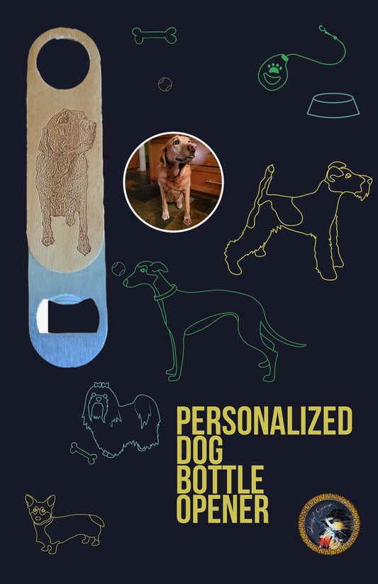 Wooden Pet Bottle opener, Personalized bottle opener, husband gift, Father's Day gift, Christmas, riddle bottle opener, dog, army gift