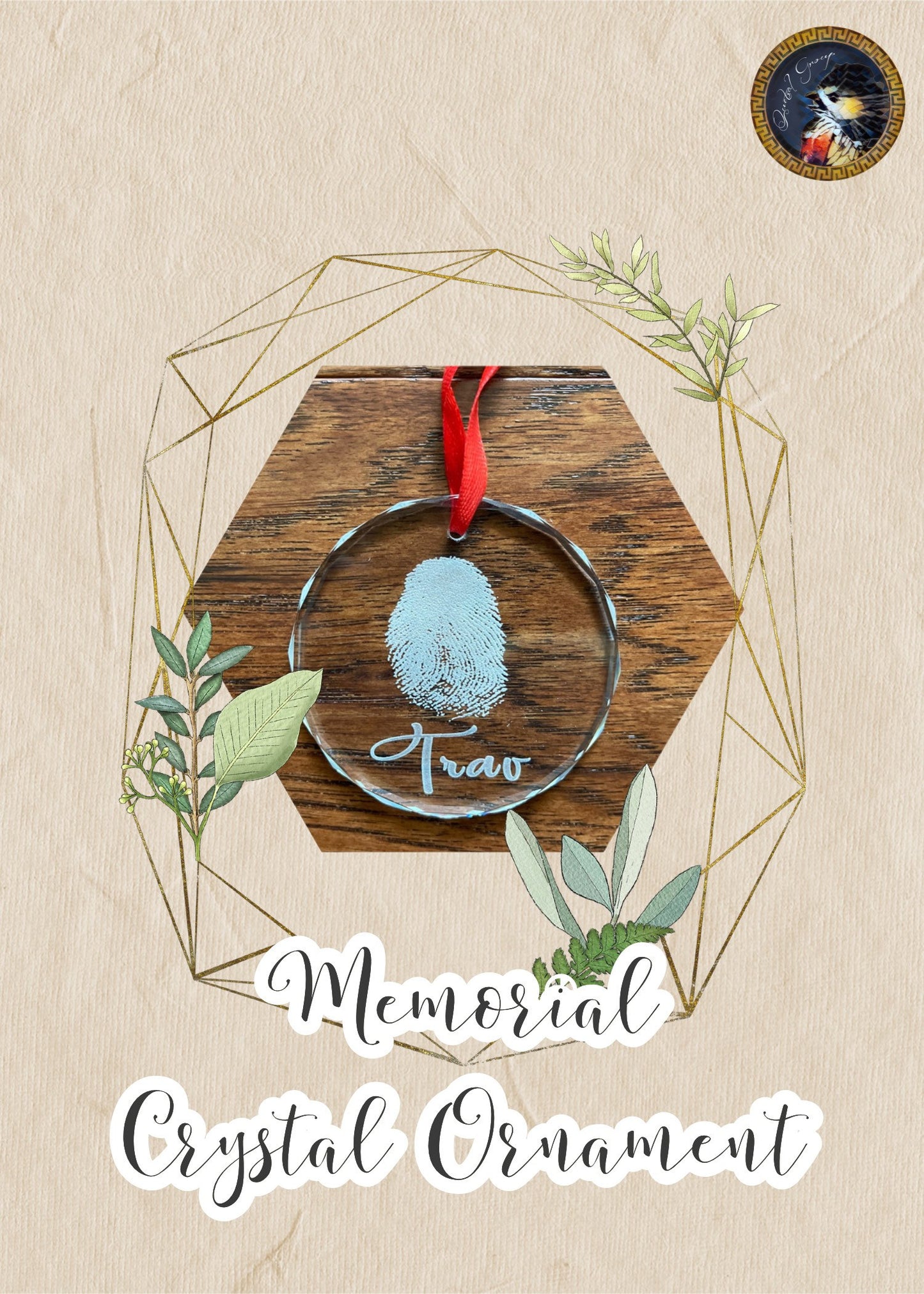 Loss of Grand Parent Gift ornament, Death of relative, Condolences, Mourning, Grieving, Passing, Sympathy Gift, Multiple engraving Styles