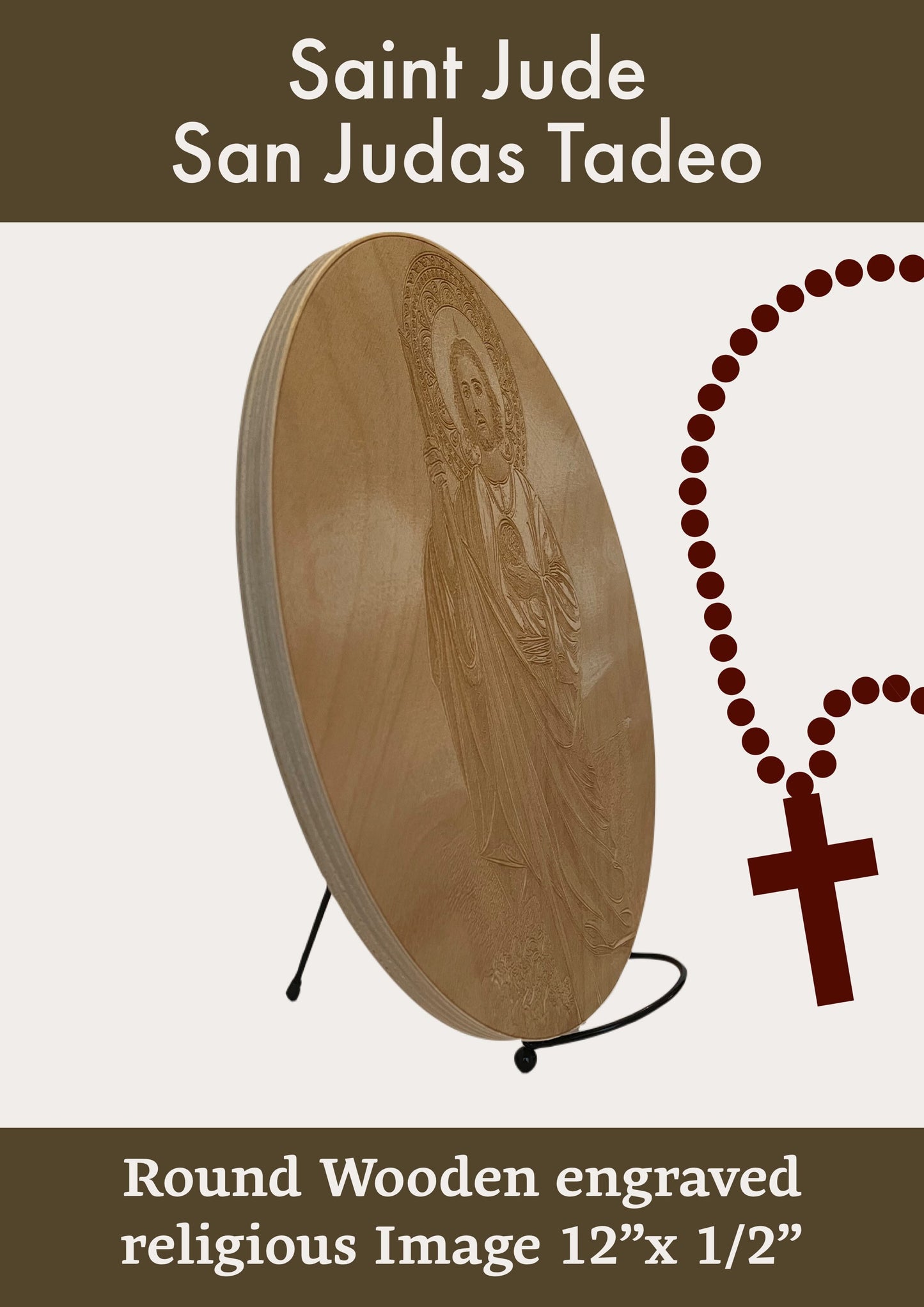 San Judas Tadeo wood-engraved, Apostle St Jude wooden board, Saint Jude canvas, St Jude Thaddeus, catholic,