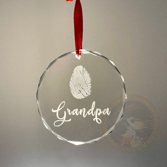 Loss of Grand Parent Gift ornament, Death of relative, Condolences, Mourning, Grieving, Passing, Sympathy Gift, Multiple engraving Styles