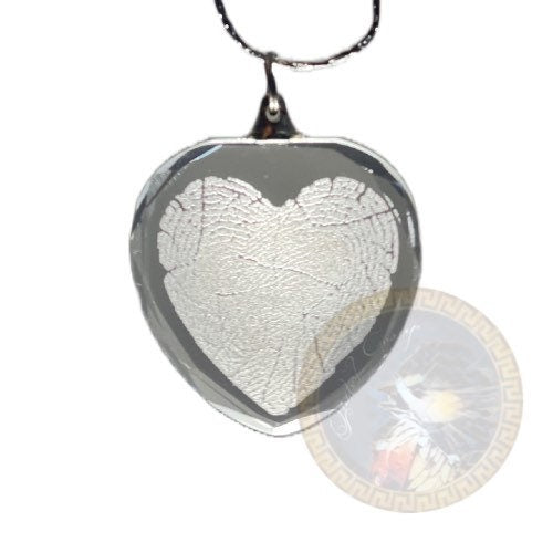 Loss of Parent Gift pendant, Death of relative, Condolences, Mourning, Grieving, fingerprint pendant, Sympathy Gift, fingerprint heart