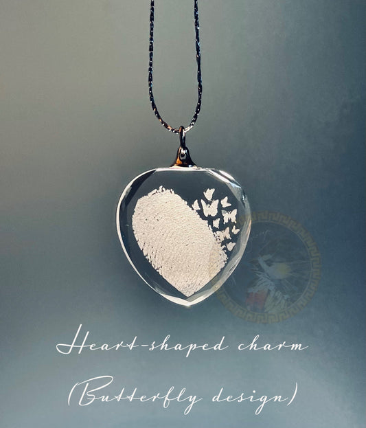 Fingerprint hearts, Loss of Parent Gift ornament, Death of relative, Condolences, Mourning, Grieving, Passing, Sympathy Gift, loss of spouse